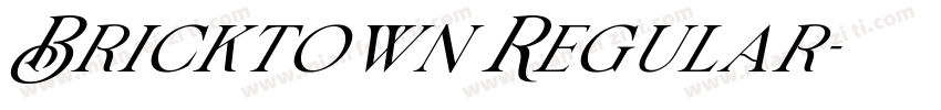 Bricktown Regular字体转换
